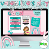 Agenda Slides Templates Valentine's Day Themed│GOOGLE SLID