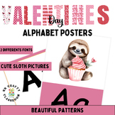 Valentine's Day Themed Alphabet Posters