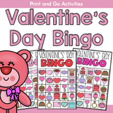 Valentine's Day Themed Bingo Cards (Print and Go)