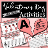 Valentine's Day Themed Music Activity Packet - Drag & Drop