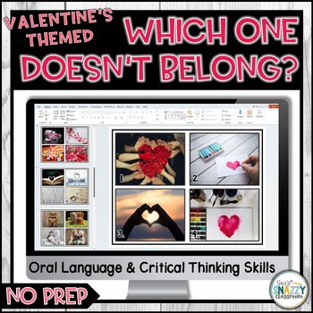 Preview of Valentine's Day Themed - Which One Doesn't Belong - Critical Thinking Skills