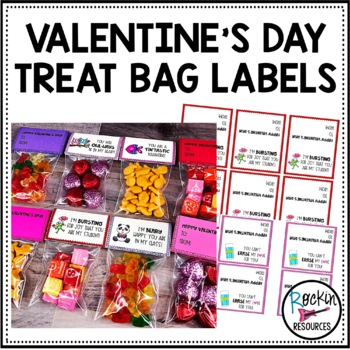 Five Nights at Freddy's Valentine's Day Candy Bag Topper FNAF School  Valentines Valentines Ziptop Bag Topper FNAF Party Favors 100924 