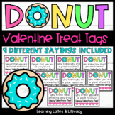 Valentine's Day Treat Tags Donut Gift Tags Teacher Student