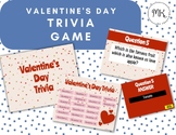 Valentine's Day Trivia Game Google Slides *NO PREP
