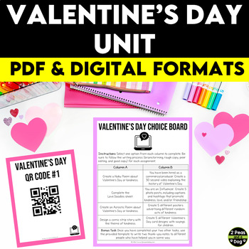 Preview of Middle School Valentine's Day Literacy Activities