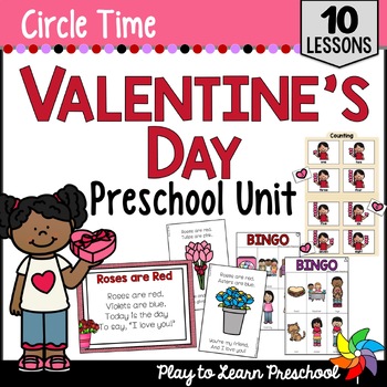 Preview of Valentine's Day Activities & Lesson Plans for Preschool Pre-K