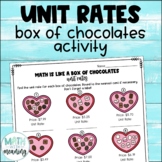 Valentine's Day Unit Rates Activity Box of Chocolates