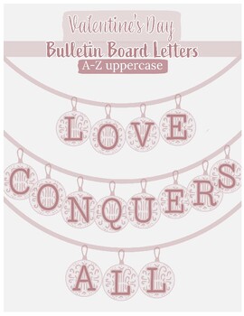 Preview of Valentine's Day Uppercase Letters A-Z | BOHO Earth Tone |Letter Recognition Game
