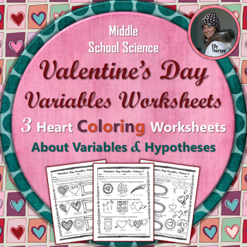 Preview of Valentine's Day Science Activities: Scientific Method Coloring Worksheets