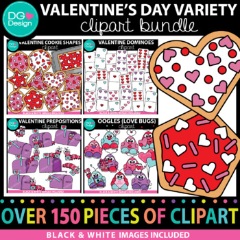 Preview of Valentine's Day Variety Clipart Bundle | Growing Bundle | Valentines Day Clipart