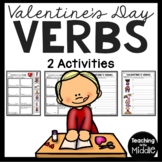 Valentine's Day Verbs Fill-in-the-Blank Matching Activity 