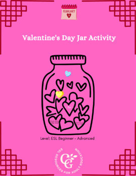 Preview of Valentine's Day Verbs - Printable Jar Activity