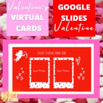 Preview of Valentine's Day Virtual Cards | Google Slides | Class set of 25