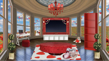 Preview of Valentine's Day Virtual Classroom Background