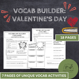 Valentine's Day Vocabulary Builder Activities & Visual Organizer