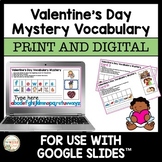 Valentine's Day Vocabulary Mystery Beginning Sounds Google