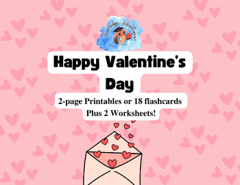 Preview of Valentine's Day Vocabulary in Italian/English + Worksheets