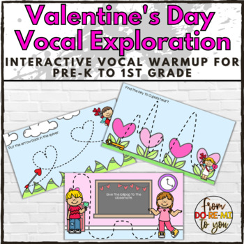 Preview of Valentine's Day Vocal & Pitch Exploration & Coloring Pages