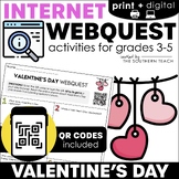 Valentine's Day WebQuest - Internet Scavenger Hunt Activity