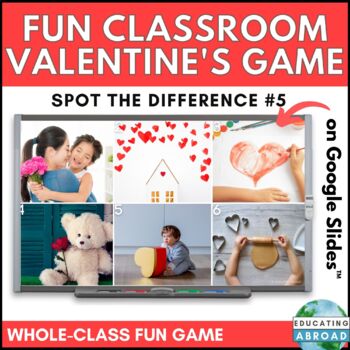 Preview of Valentine's Day Whole Class Visual Discrimination and Language Activity