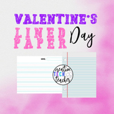 Valentine's Day Wide Lined Paper