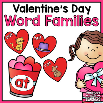 Preview of Valentine's Day Word Family Sort