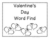 Valentine's Day Word Find