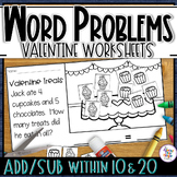 Word Problem Worksheets - addition & subtraction within 10