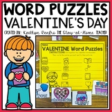 Valentine's Day Vocabulary Word Puzzles