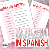 Valentine's Day Word Scramble in Spanish!