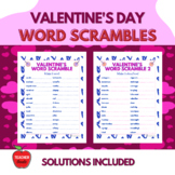Valentine's Day Word Scrambles for Students - FUN CLASSROO
