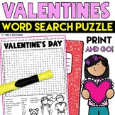 Valentines Day Word Search Puzzle February Word Search Wor