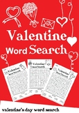 Valentine's Day Word Search Adventure