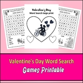 Valentine's Day Word Search Games Printable - Word Search 