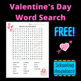 Valentine's Day Word Search - Printable PDF - February/Val