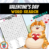 Valentine's Day Word Search Puzzle Activity Free - Early F