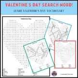 Valentine's Day Word Search Puzzle! Love-filled Vocabulari