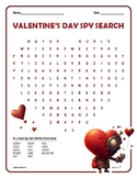 Valentine's Day Word Search - The Valen Tim Spy Search
