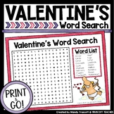 Valentine's Day Word Search | Valentines Activity | TPT Do
