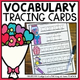 Valentine's Day Vocabulary Tracing Cards
