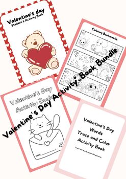 Preview of Valentine's Day Workbook Activity Sheets Bundle