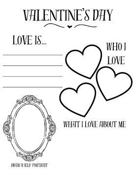 Preview of Valentine's Day Worksheet