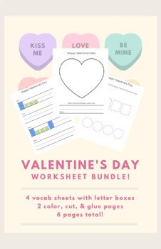 Preview of Valentine's Day Worksheet Bundle