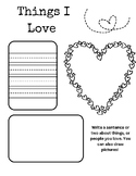 Valentine's Day Worksheet, Coloring Activity and Cards