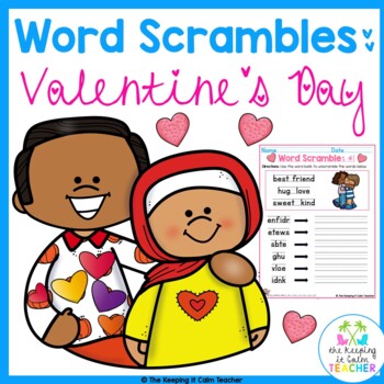 Preview of Valentine's Day Worksheet for Kindergarten