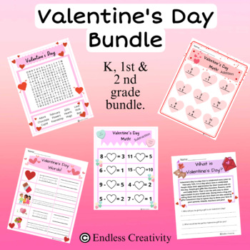 Valentine's Day Worksheets Bundle by Endless Creativity | TPT