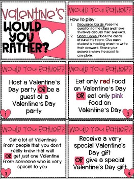 Valentine's Day Would You Rather by Mini Minds Club