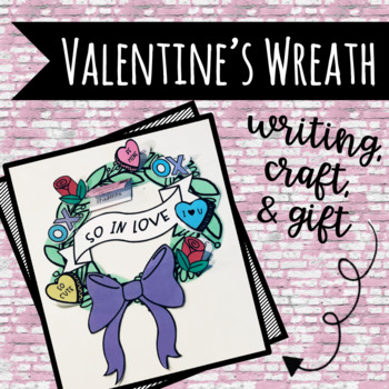 Preview of Valentine's Day Wreath | So In Love Writing and Craft