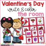 Valentine's Day Write and Color the Room