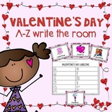 Valentine's Day Write the Room A-Z